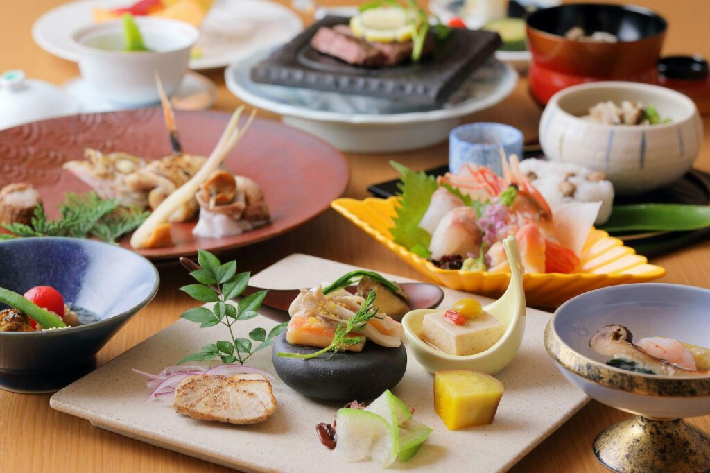 Assorted Kaiseki Meal Spread