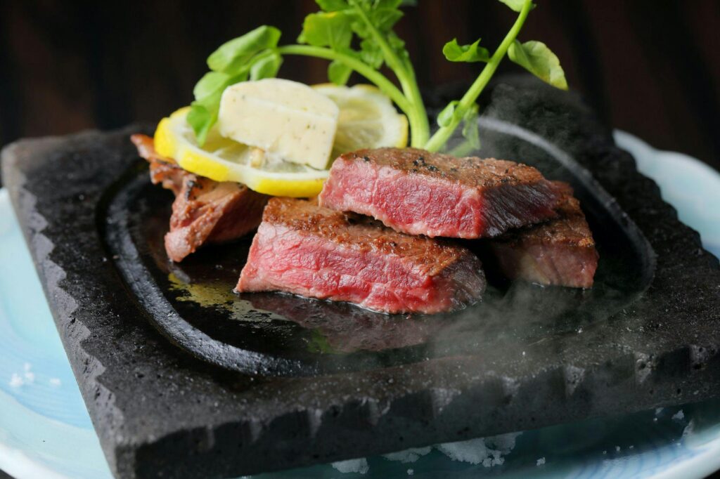 Grilled Beef On A Hot Stone