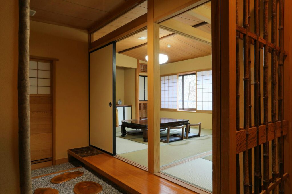 Room Entrance With Tatami Sitting Area