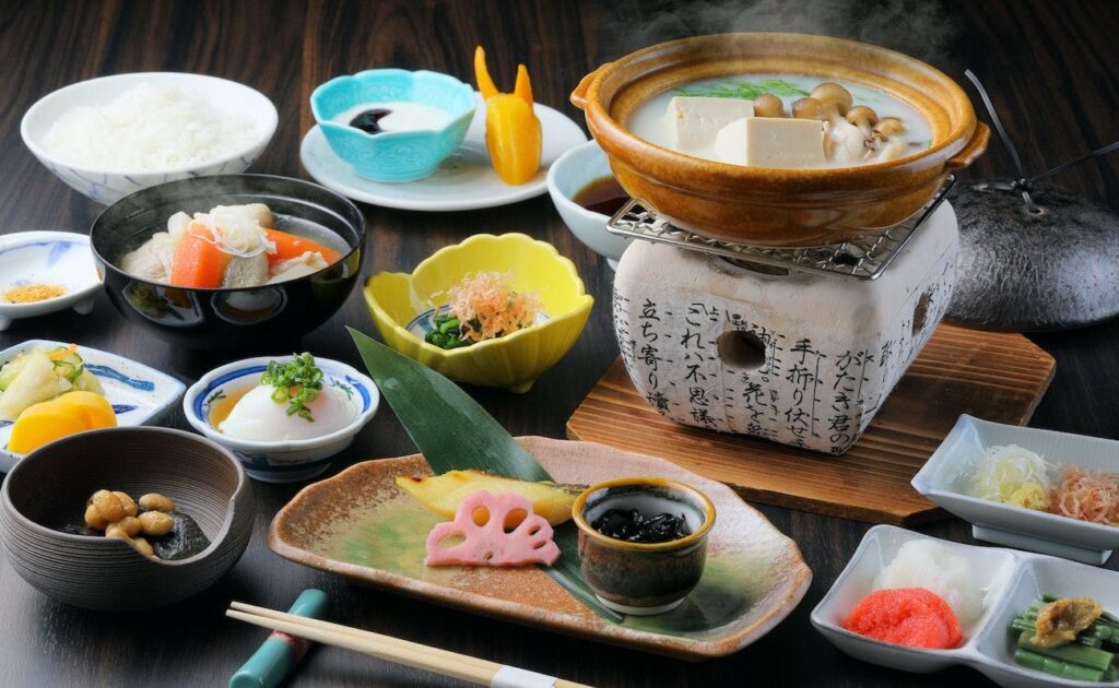 Traditional Meal Set With Hot Pot